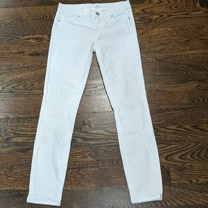 Ann Taylor Loft White Modern Skinny Jeans 24